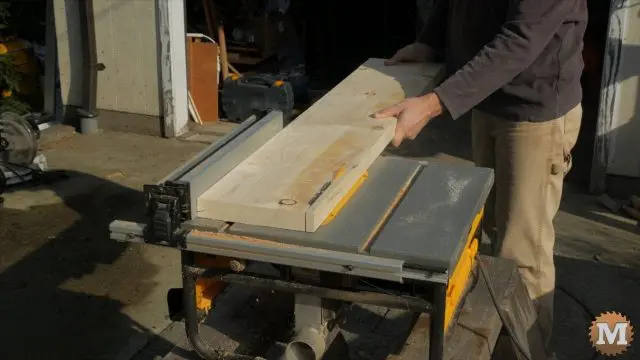 rip lumber on a cheap portable table saw