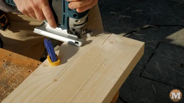 jig saw cutting the form base