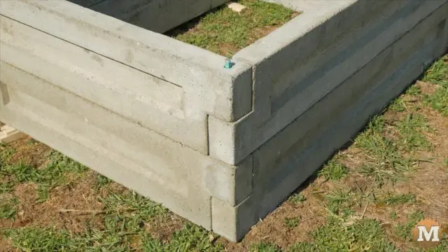 stacked for taller concrete raised garden beds