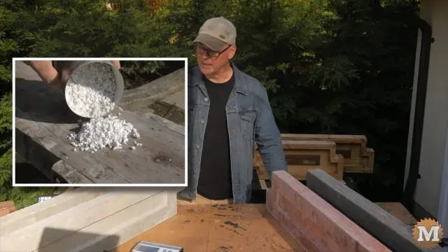 perlite is a very light rock and makes a great additive for concrete
