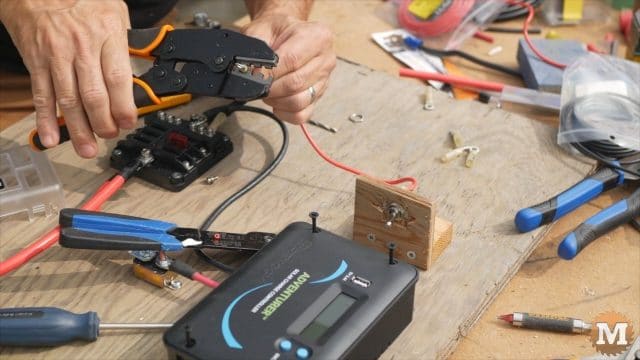 ratchet crimper for lighter gauge wires
