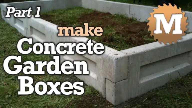 Make Concrete Garden Beds