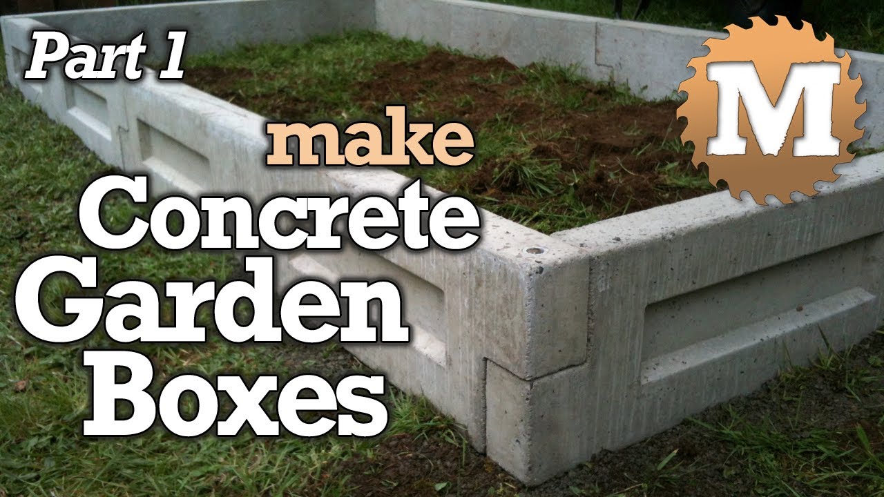 Make Concrete Garden Boxes PART 1 - Precast Form Build