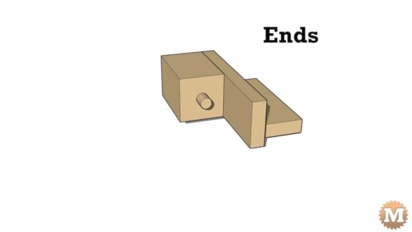 man about tools cast form mold concrete garden boxes ENDS of the plywood mold