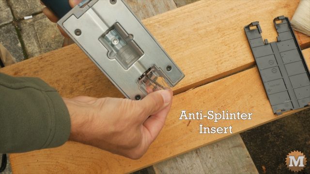A small, clear, anti-splinter insert