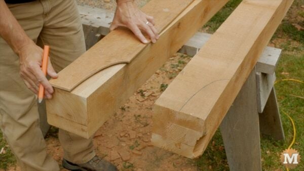 Copy ellipse pattern onto end of beams - Bosch Jigsaw Test Copy ellipse pattern onto end of beams - Bosch Jigsaw Test