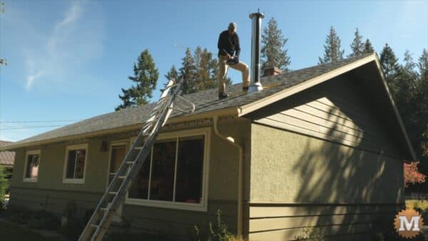 Scrape inside of chimney cap Scrape inside of chimney cap