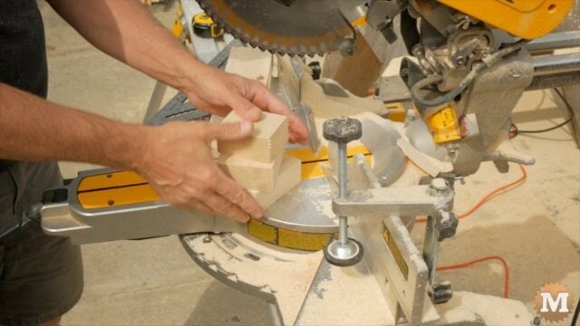 Three blocks for the end assemblies