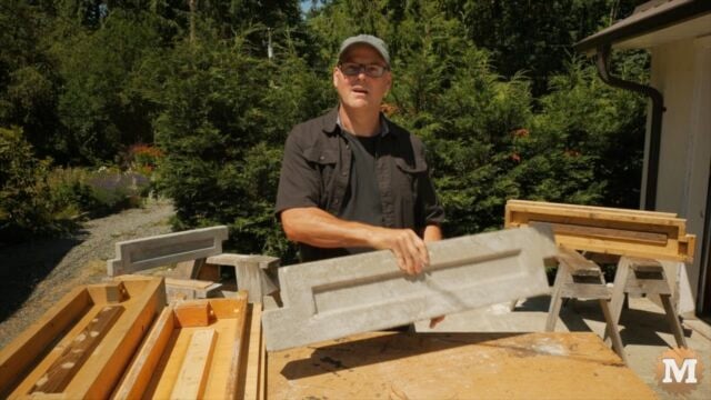 Super light aircrete garden box panels