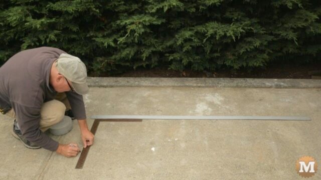 marking the ground to aid in assembly