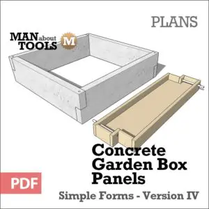 Concrete Raised Garden Bed Panels Version IV - Digital Plan