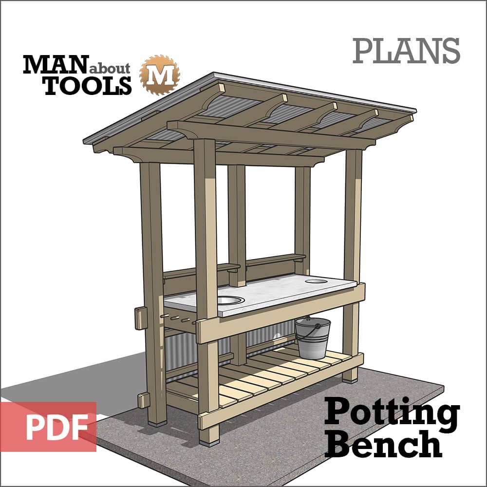 Outdoor Bench PDF Plan, Wood Planter Bench Digital PDF Download
