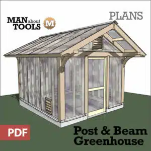 Post & Beam Greenhouse - Digital Plan