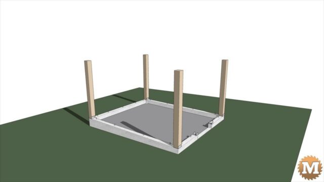 Sketchup Model of Post and Beam Greenhouse