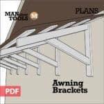 Wood Awning Frame Bracket - Digital Plan