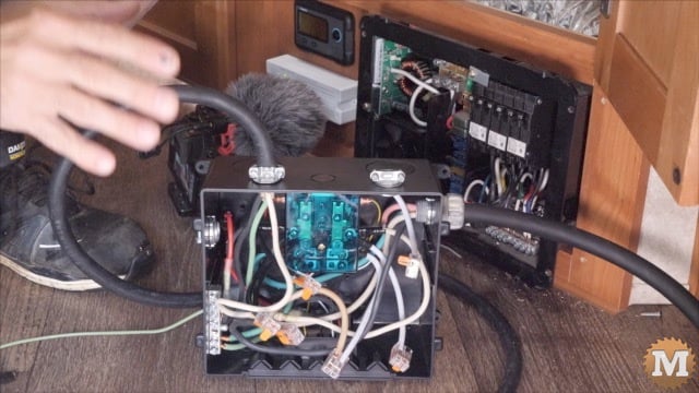 Transfer switch with most of the wires ready