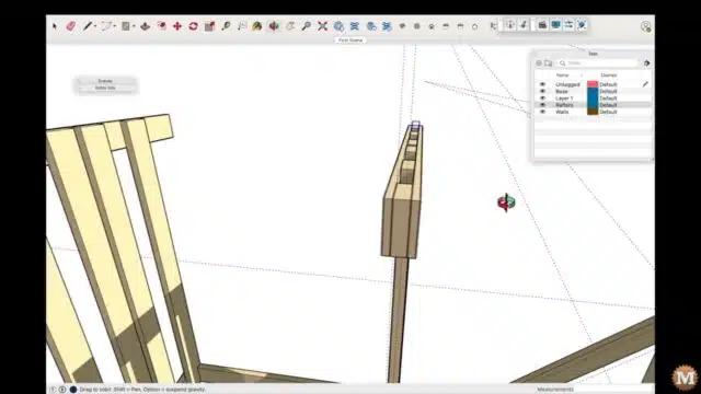 CAD 3D model construction of a firewood rack