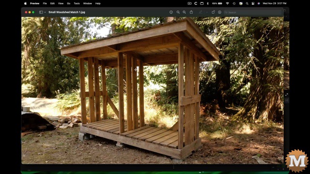 Image of woodshed export from video