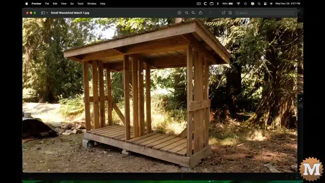 Image of woodshed export from video