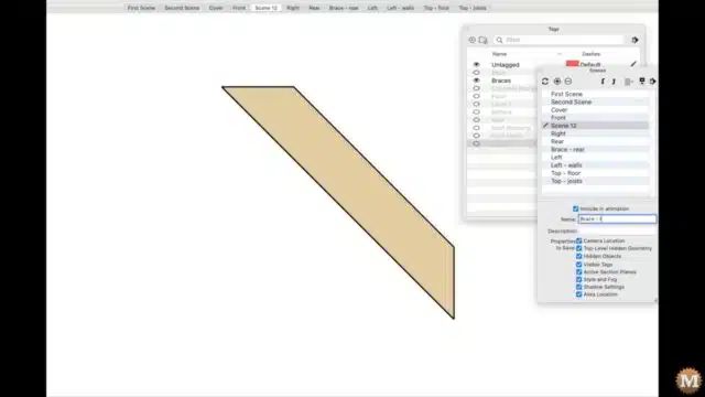 Screen captures from the Sketchup 3d Modelling Software