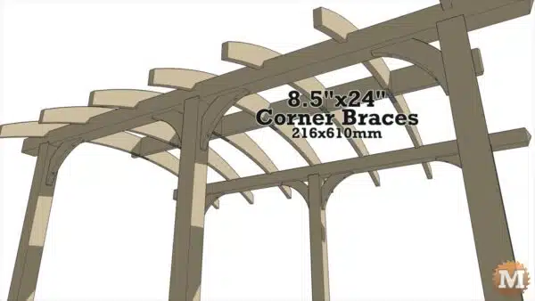 Cedar Curved Pergola Outdoor Structure