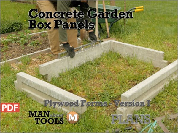concrete garden bed molds 10 lettering