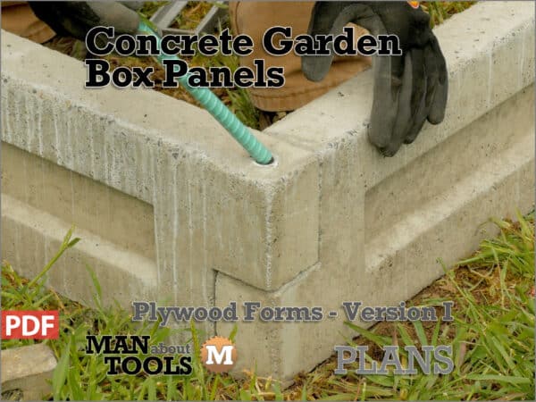concrete garden bed molds 13 lettering