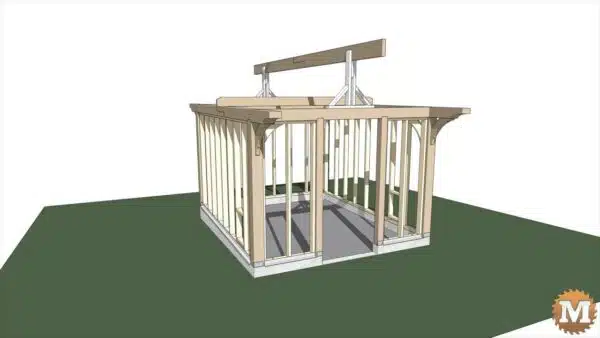 greenhouse timber frame 005