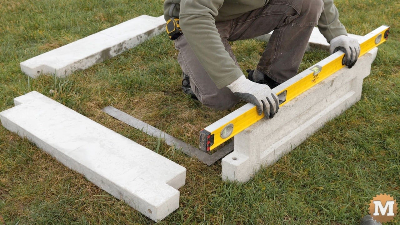checking that the first panel is level