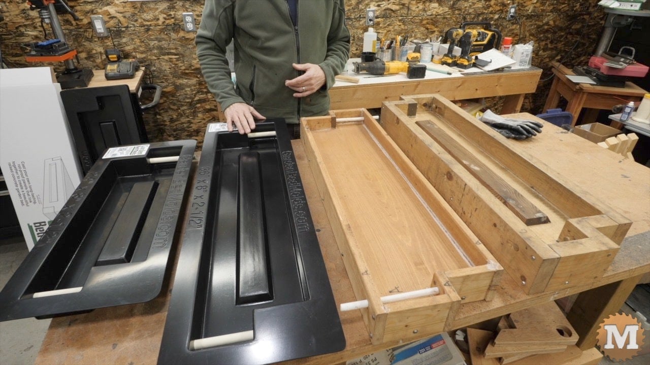 The first two ABS plastic molds, a 36" and a 24"