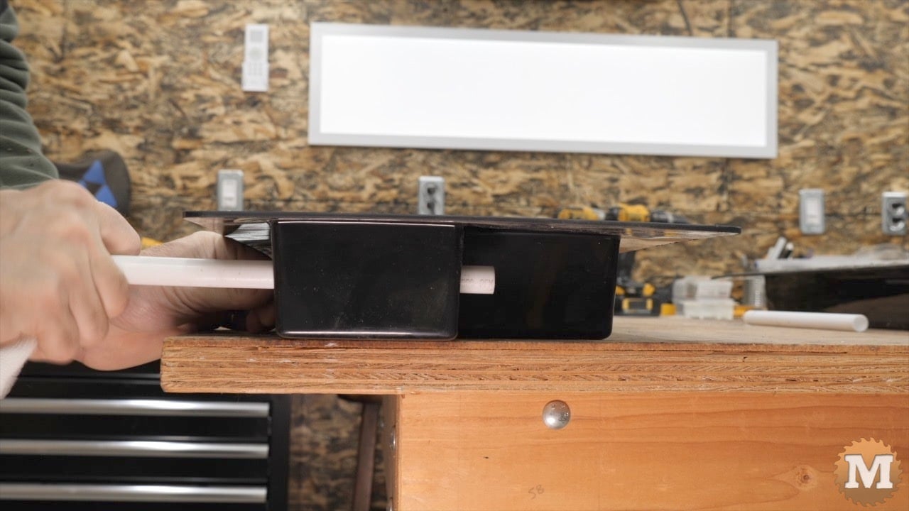 the pipes are removed by pulling and twisting