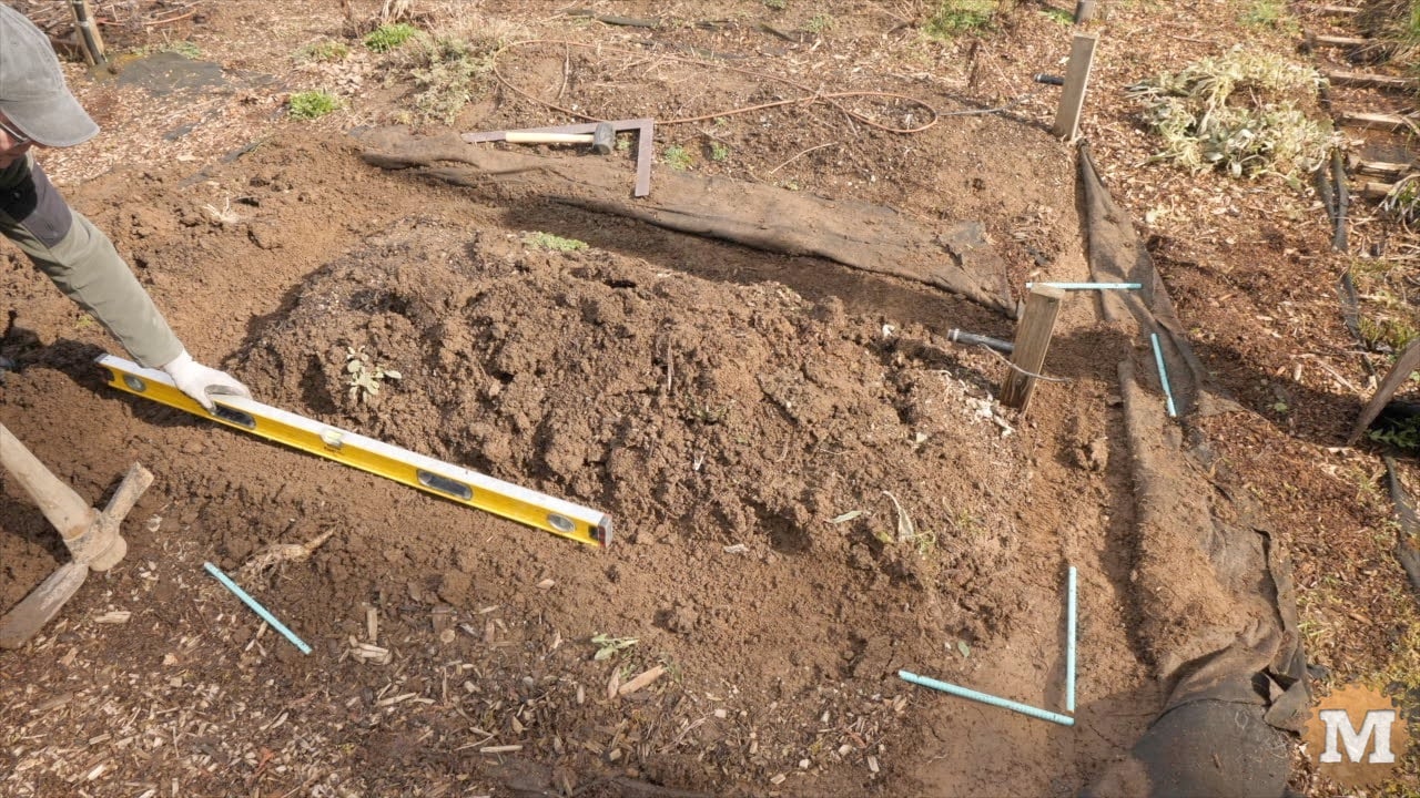 trying to get the shallow trench close to level