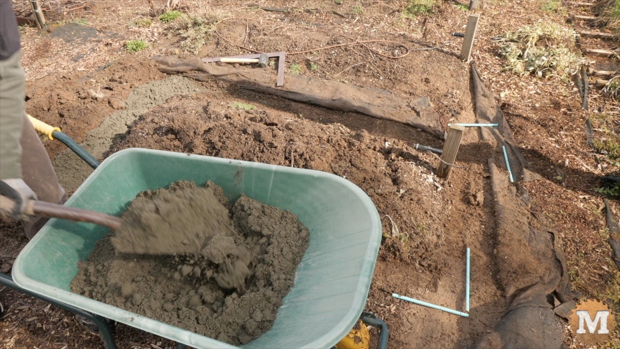 dding an inch or so of sand to the trench around the garden bed
