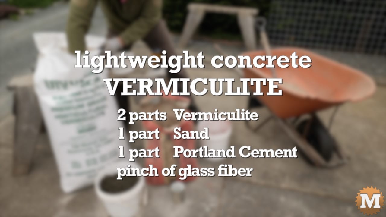 Vermiculite concrete recipe by volume