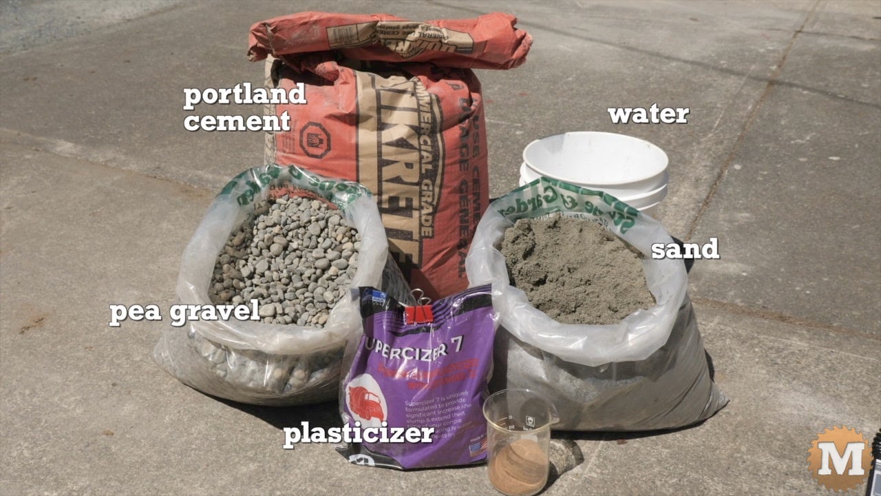 High-strength concrete ingredients