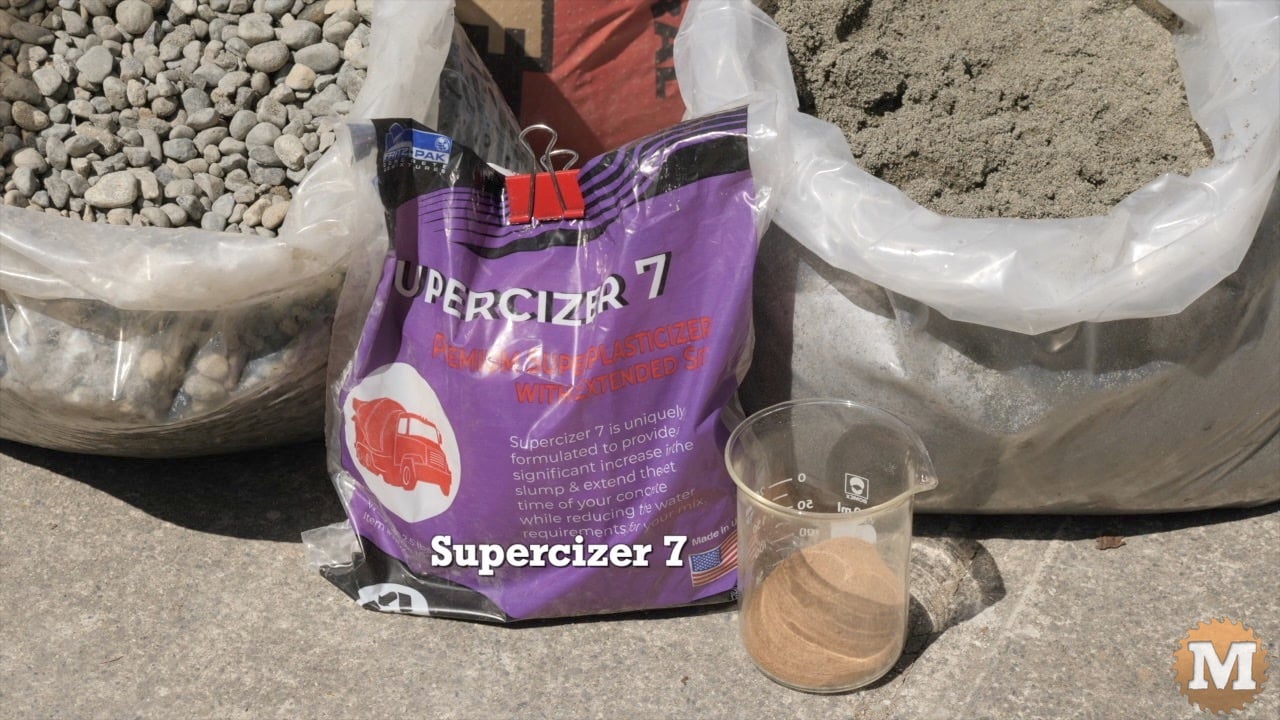 a photo of a concrete plasticizer bag