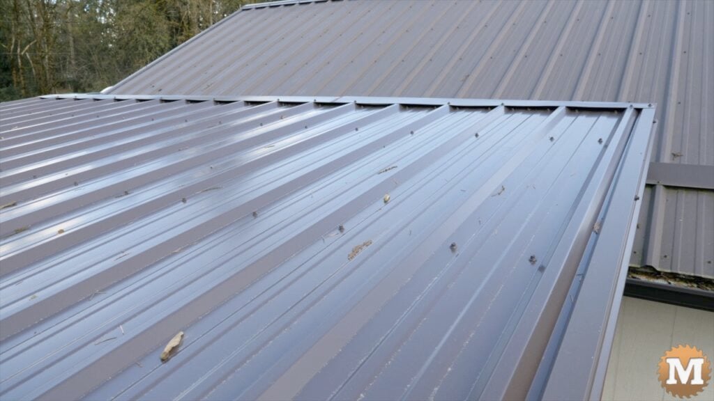 a roof of a building