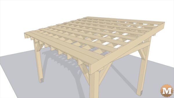 Lean To Pavilion Animation 008