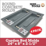 Rounded Garden Bed Mold - 24" 4-PACK