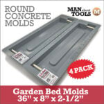 Rounded Garden Bed Mold - 36" 4-PACK