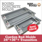 Transition + Rounded Molds - 24" plus 36" THREE PACK