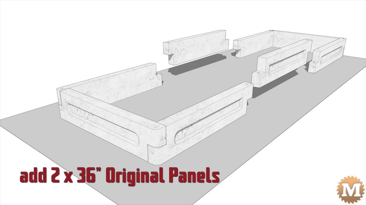 animation still of a round end concrete raised garden bed
