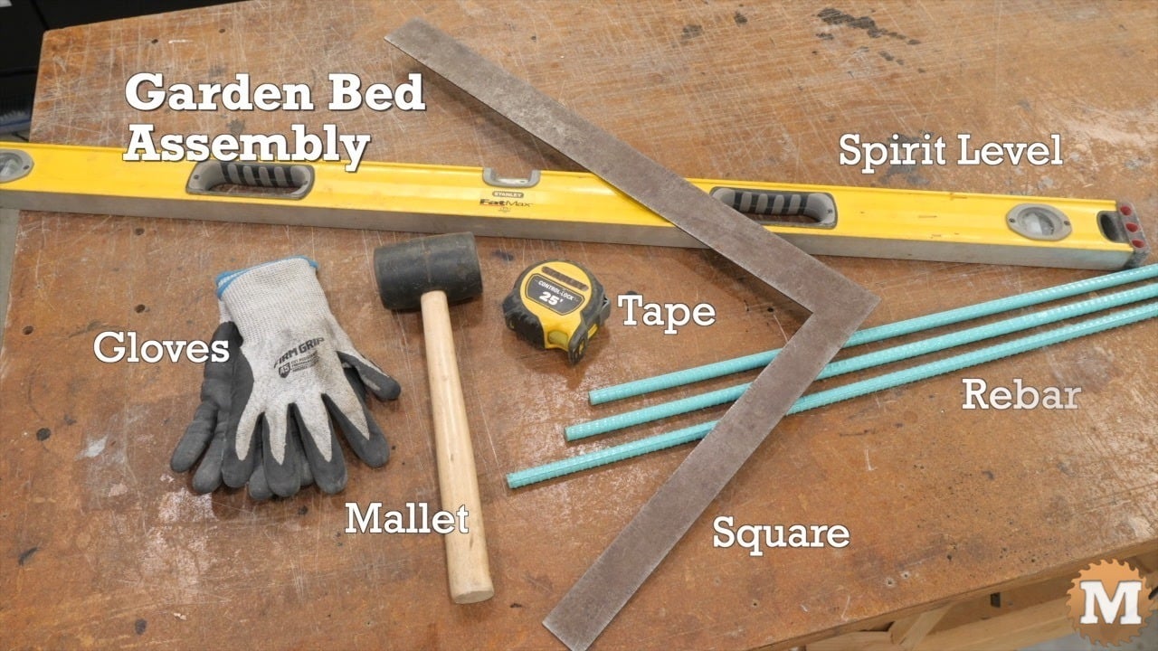 tools on a bench