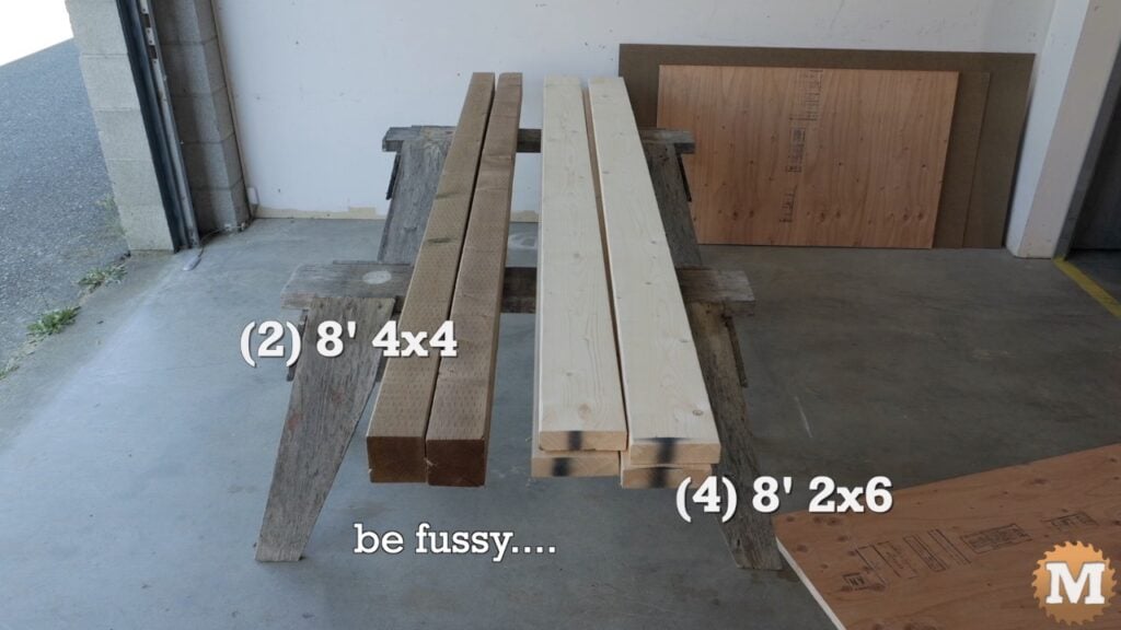 stacks of lumber