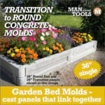 Transition Garden Bed Mold - 36" single