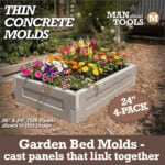 Thin Garden Bed Mold - 24" 4-PACK